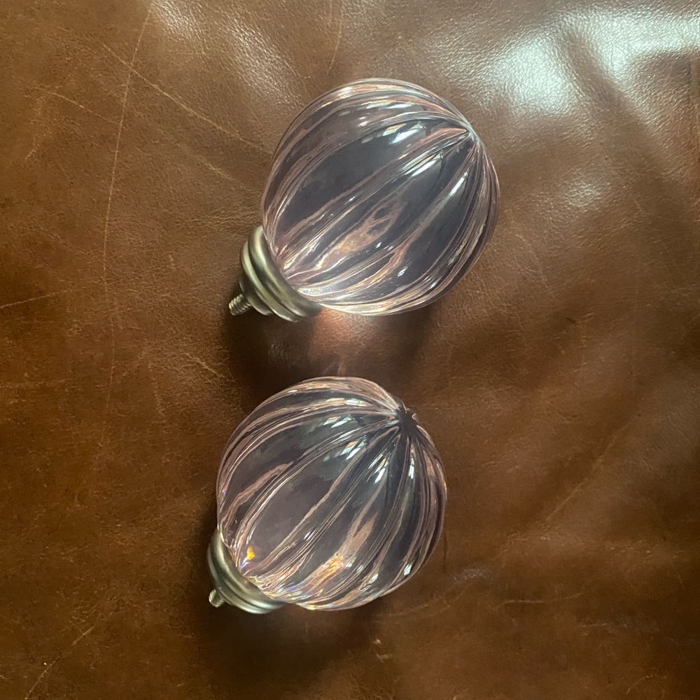 Pottery Barn Kids Crystal Finials (Set of 2) Light Purple